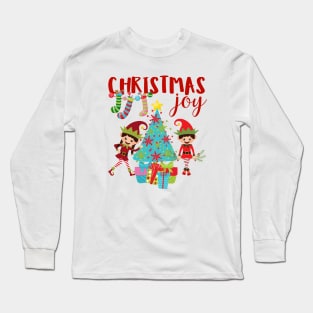 Christmas Joy Elves Long Sleeve T-Shirt